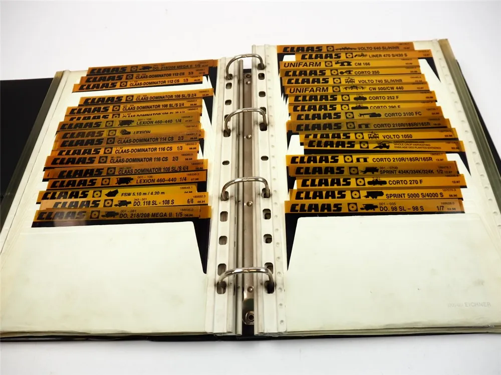 Claas Dominator Mercator Consul Lexion und Landmaschinen Ersatzteillisten