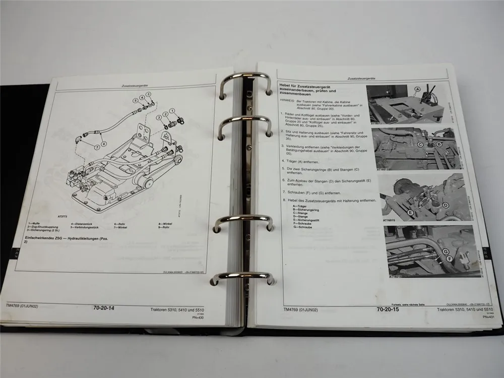 John Deere 5310 5410 5510 Technisches Handbuch Werkstatthandbuch 2002