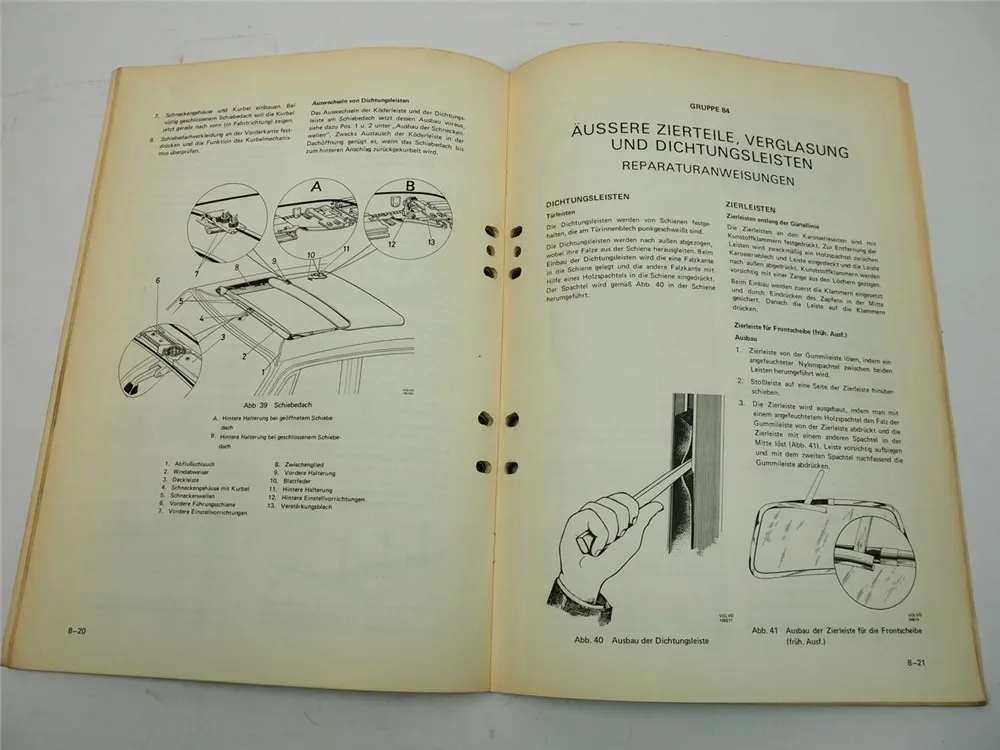 orig. Reparaturhandbuch Volvo 140 164 Werkstatthandbuch Karosserie 1974