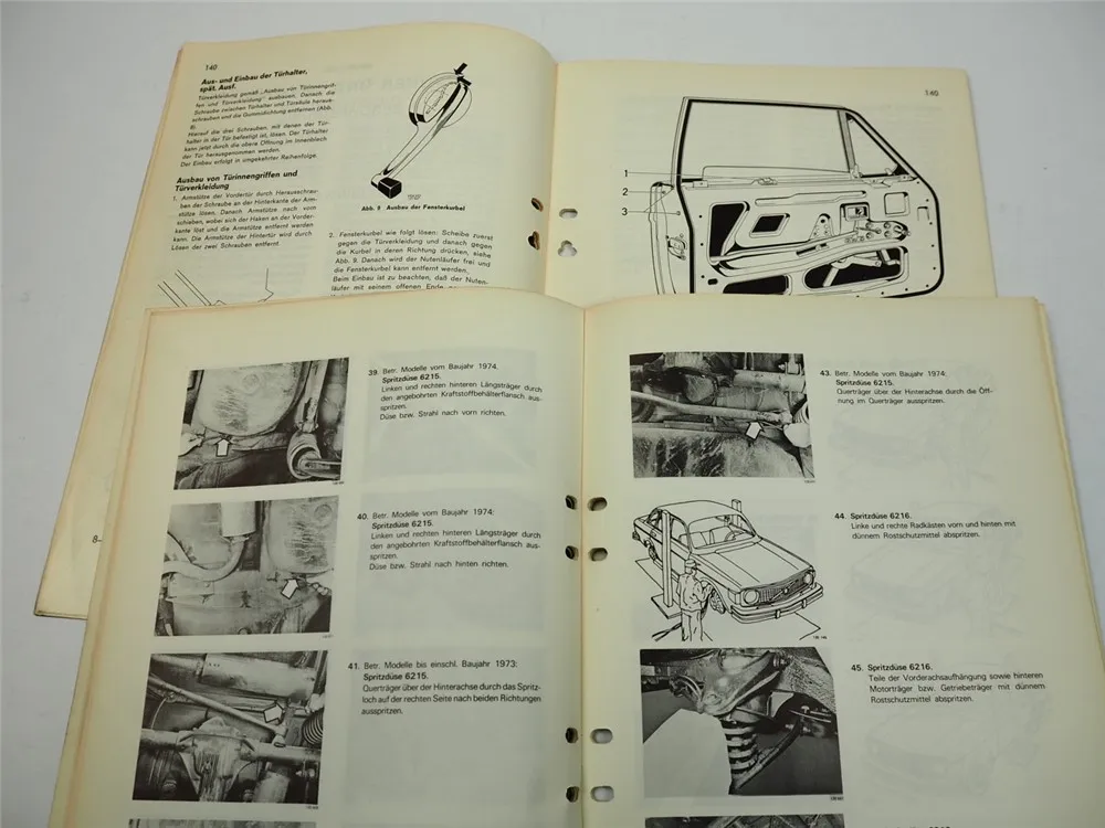 Volvo 140 142 144 145 Karosserie Reparatur und Pflege Werkstatthandbuch 1970/76