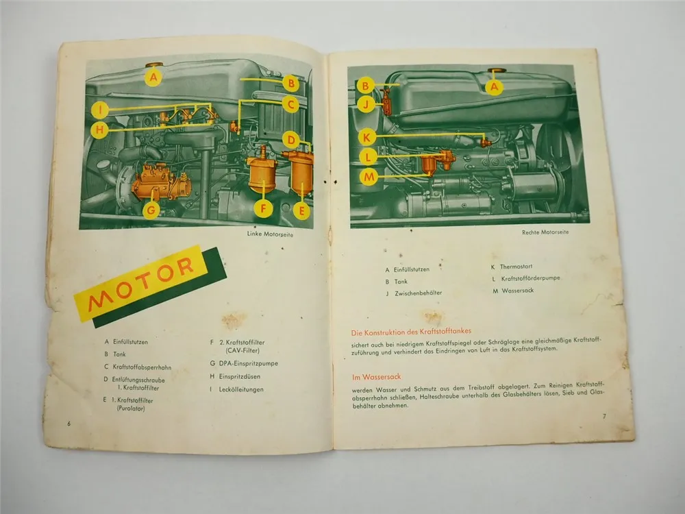 Massey Ferguson FE35 Betriebsanleitung Bedienung Pflege 1960