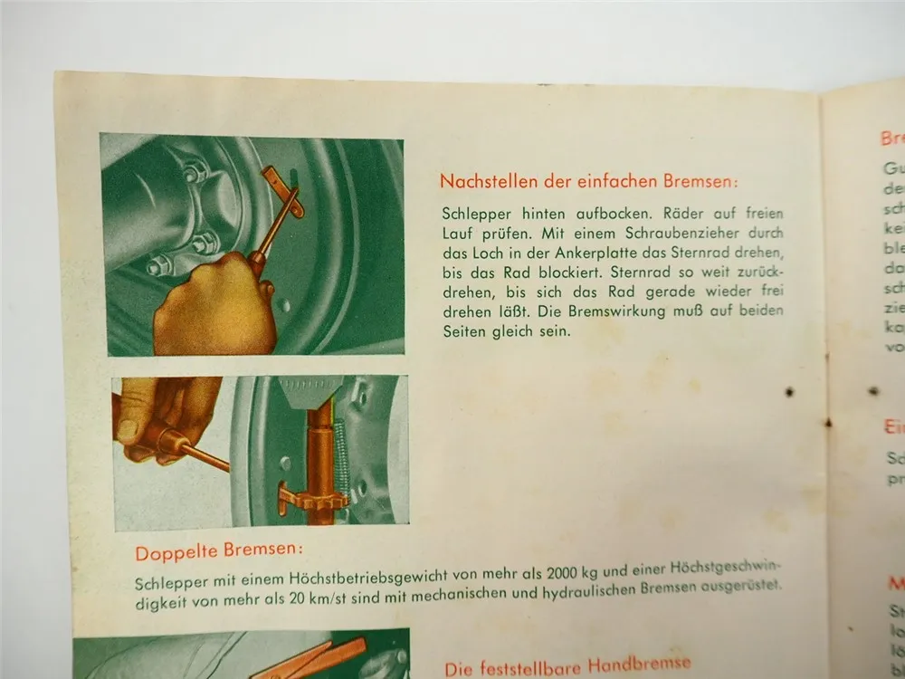 Massey Ferguson FE35 Betriebsanleitung Bedienung Pflege 1960