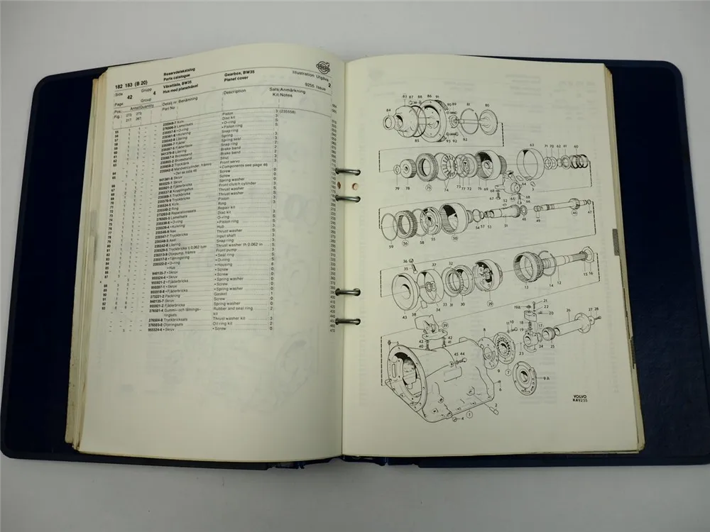 Volvo P1800 E ES 182 183 B20 Ersatzteilliste Parts List Reservdelskatalog 1972