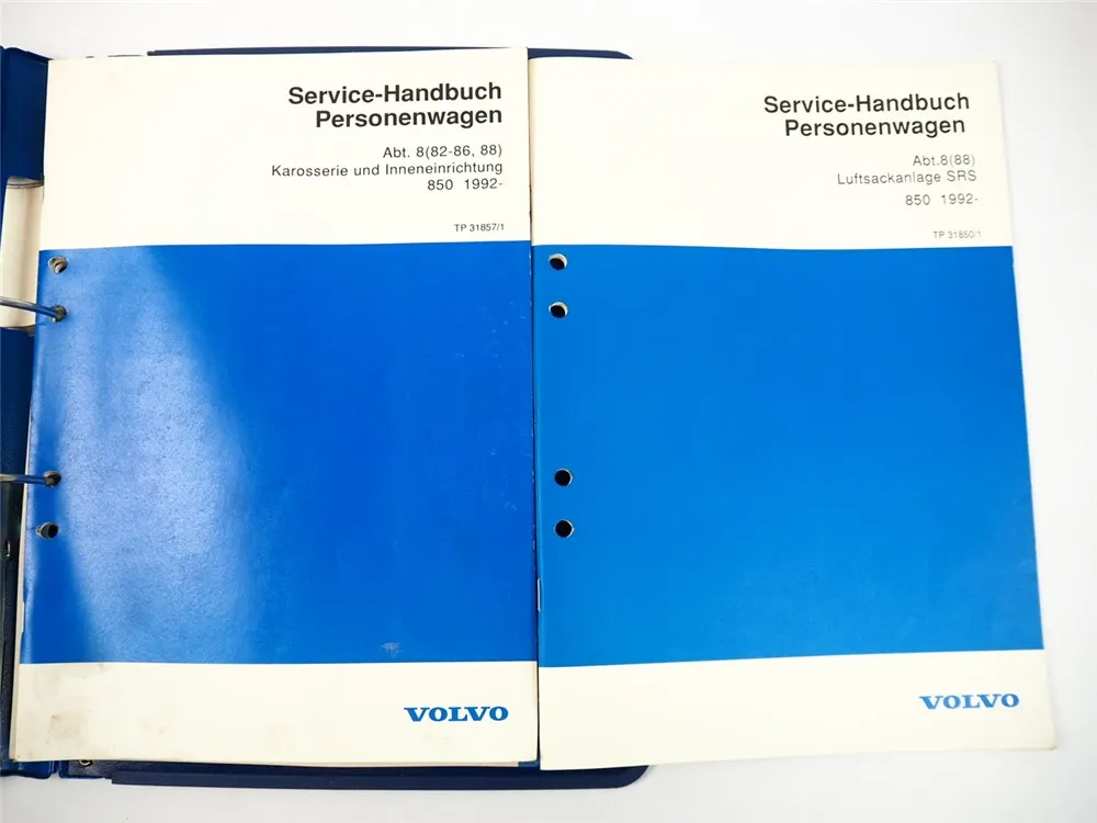 Volvo 850 Karosserie Inneneinrichtung Luftsackanlage Airbag Werkstatthandbuch