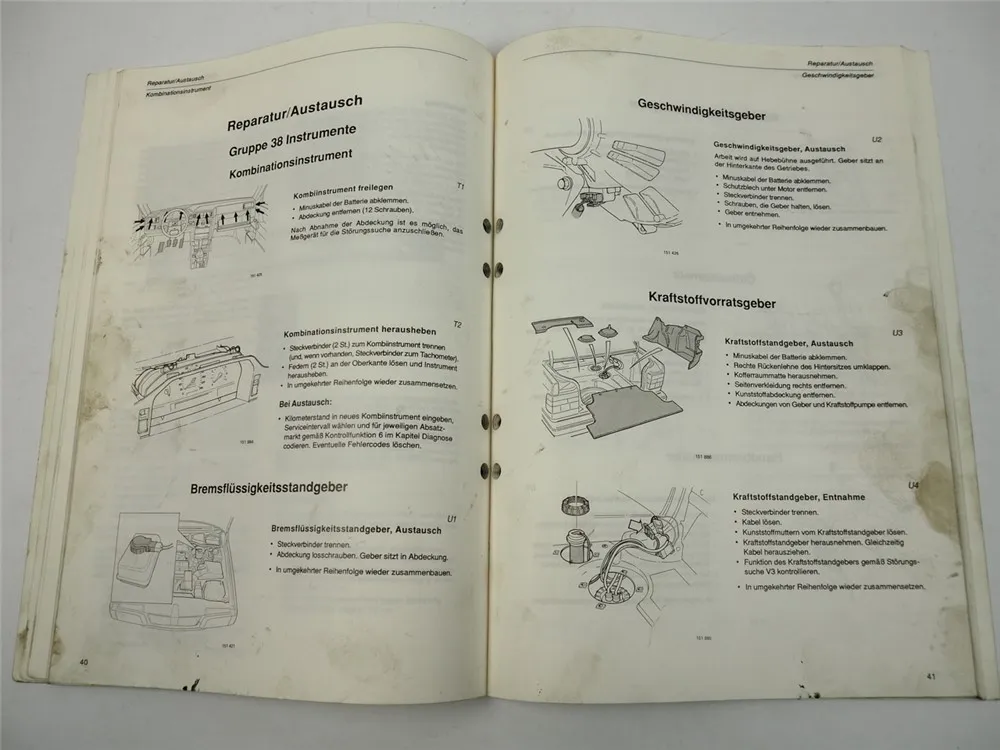 Werkstatthandbuch Volvo 850 ab 1992 Elektrische Anlage Beleuchtung Instrumente