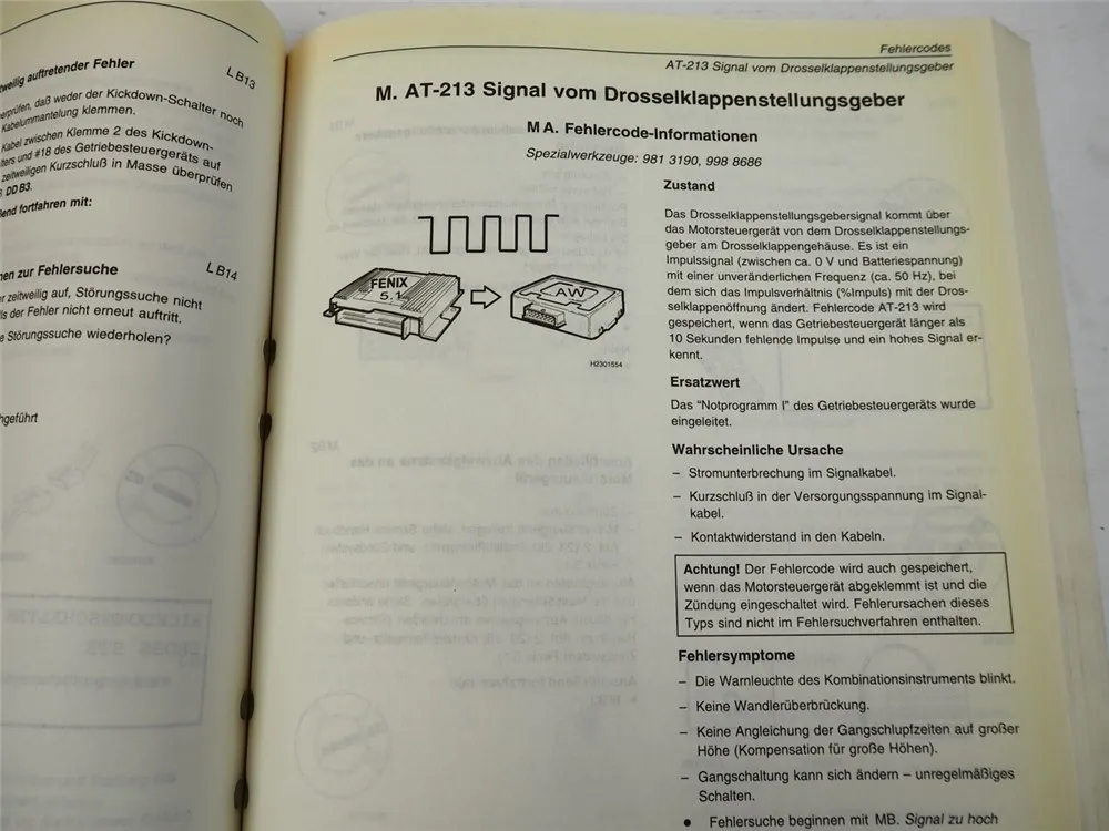 Volvo S40 V40 Automatikgetriebe AW 50-42 Werkstatthandbuch 9. 1996