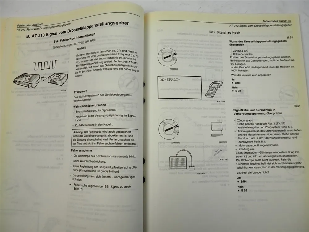 Volvo S40 V40 Automatikgetriebe AW 50-42 Werkstatthandbuch 3. 1996