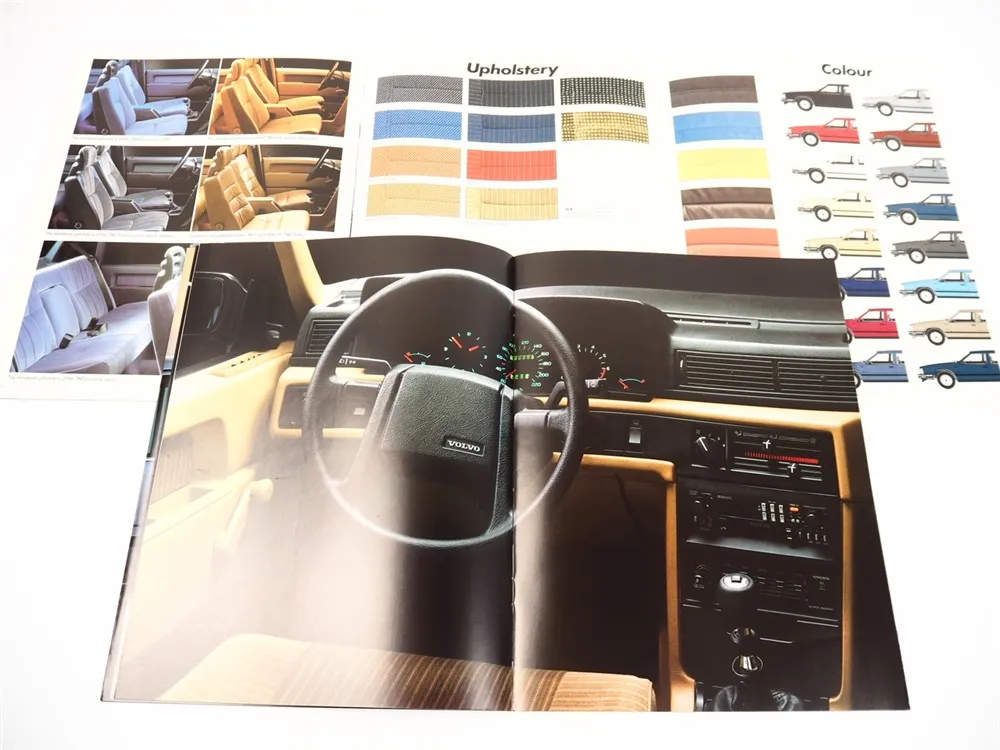 Volvo 740 760 PKW 2x Prospekt Brochure 1986 englisch