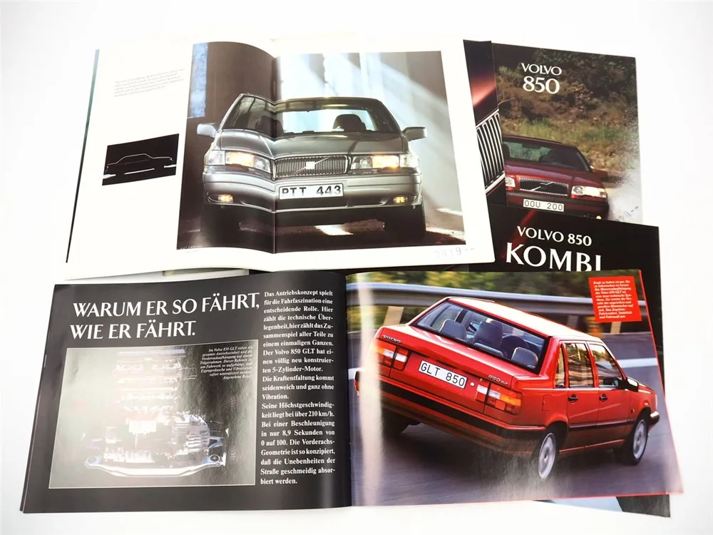 Volvo 480 850 940 960 PKW 8x Prospekt 1991 bis 1995