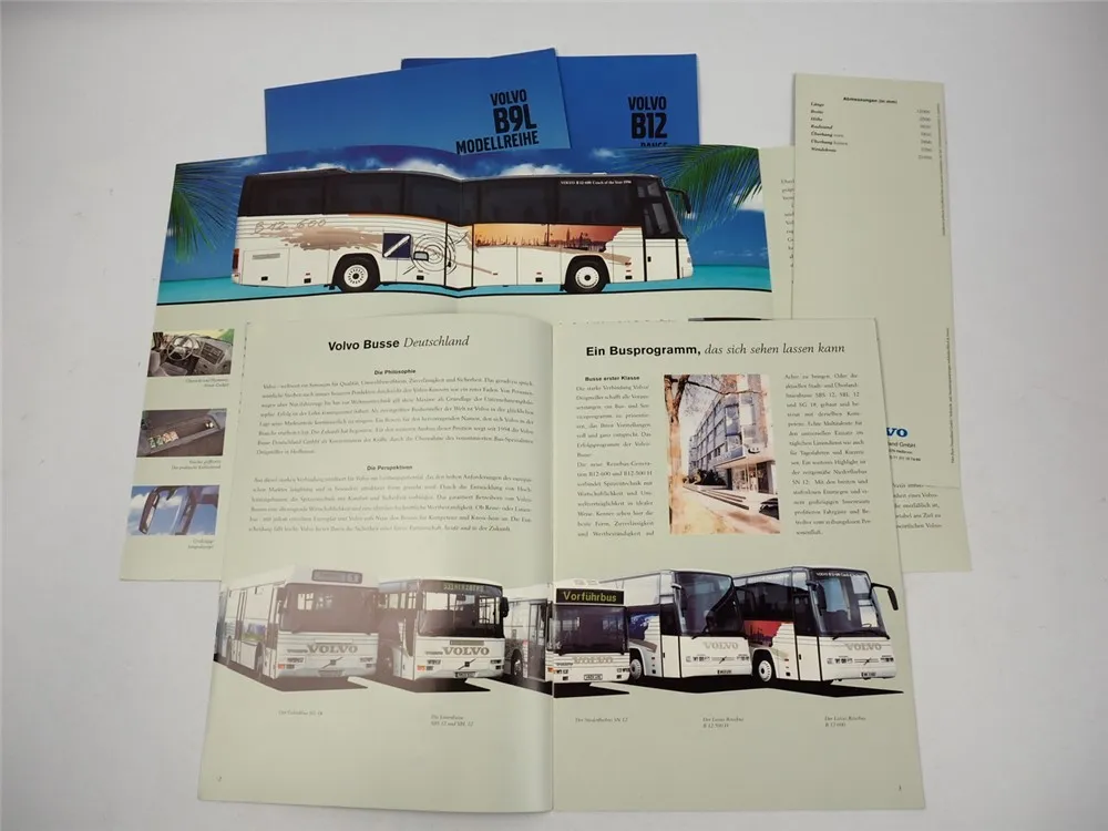 Volvo B12 B9L Omnibus 4x Prospekt 1996/2009
