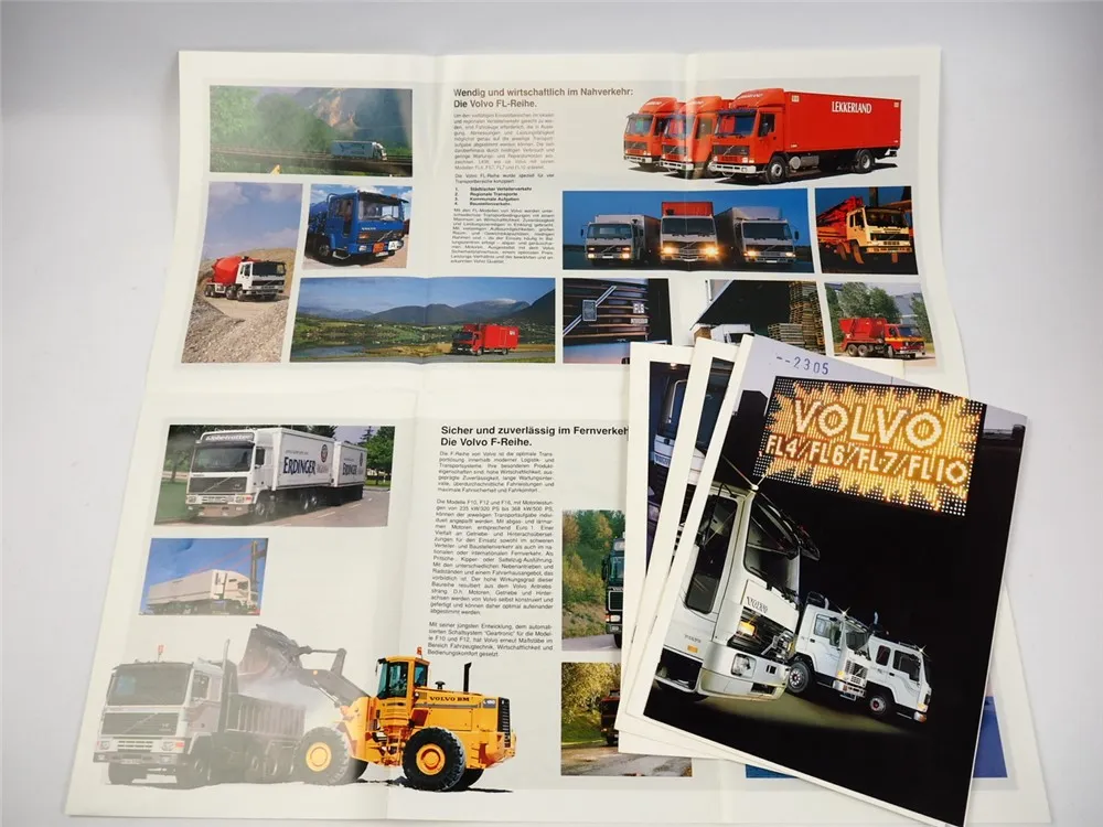 Volvo FL 4 6 7 10 Intercooler LKW 5x Prospekt 1986/94