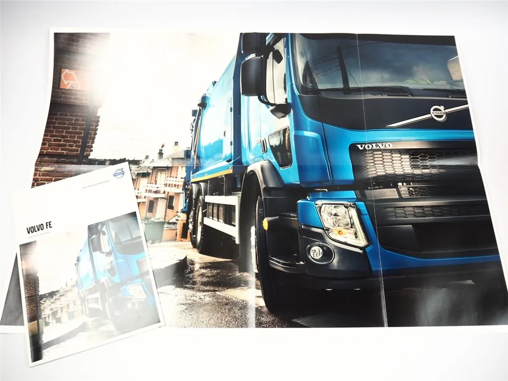 Volvo FE Truck LKW 2x Prospekt Produktleitfaden Übersicht Poster 2013