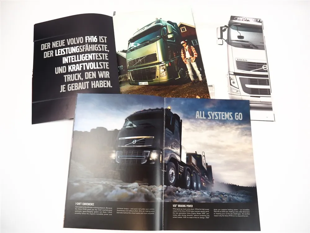Volvo FH16 Truck LKW mit 660 PS 3x Prospekt Produktdaten 2004/12