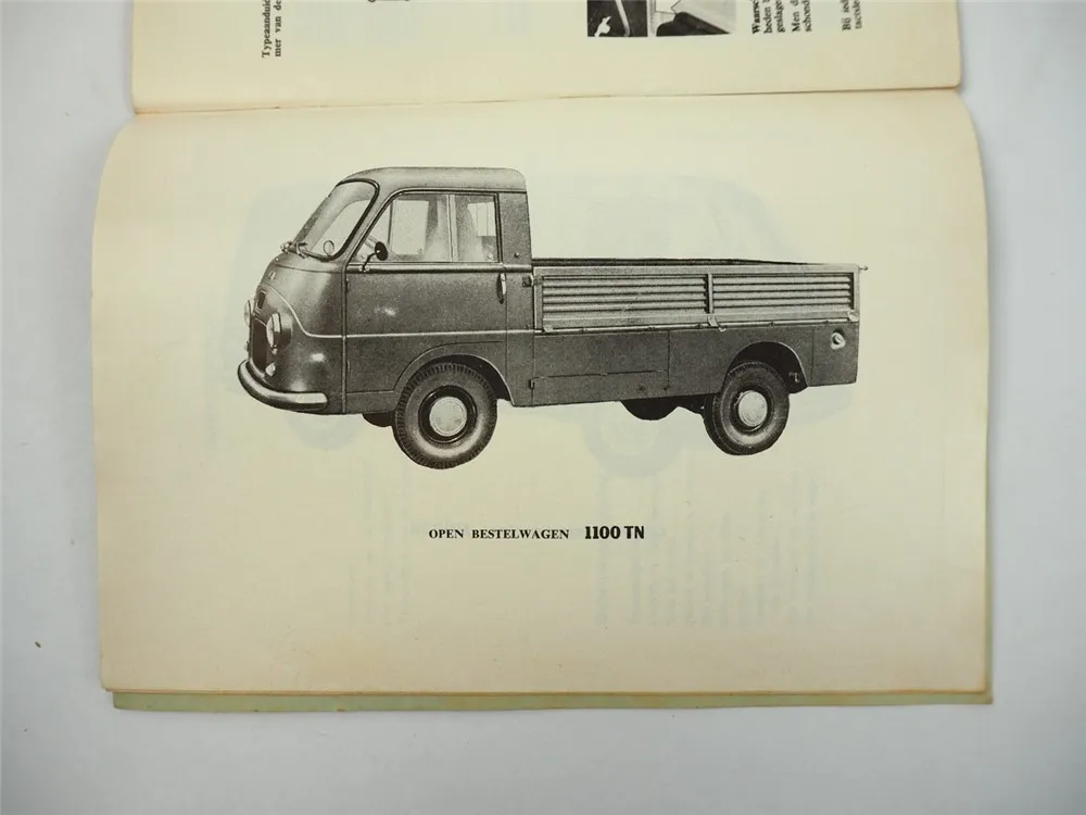 Fiat 1100TN type 217N Diesel Bestelwagen en Pickup Handleiding