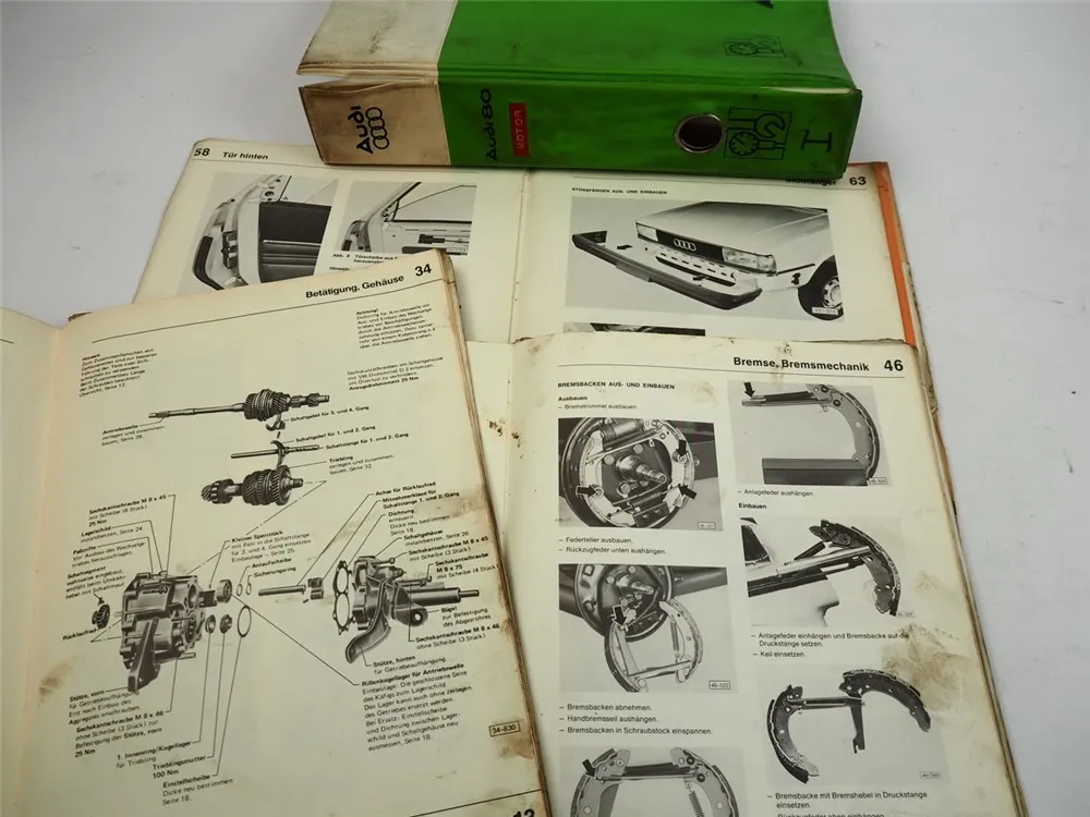 Audi 80 B2 Typ 81 85 Karosserie Getriebe 014/I Fahrwerk Reparaturleitfaden