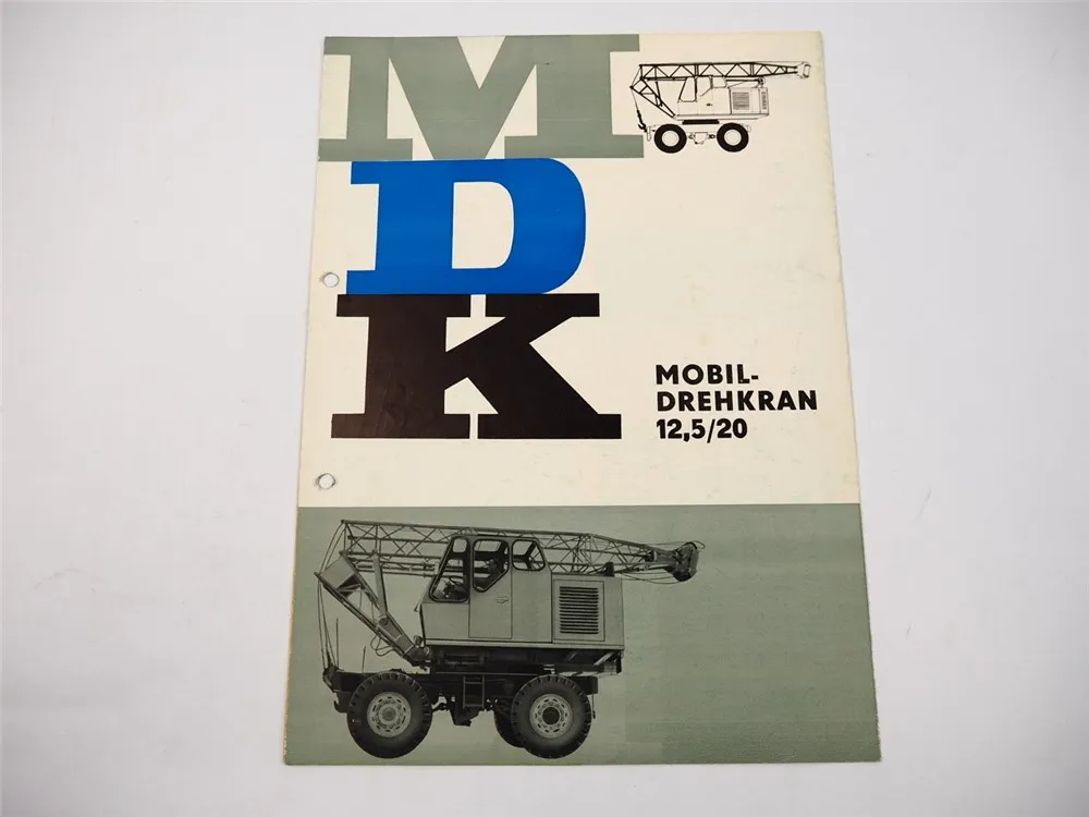 Takraf ADK MDK Drehkran Prospekt VEB Hebezeugwerk Sebnitz DDR
