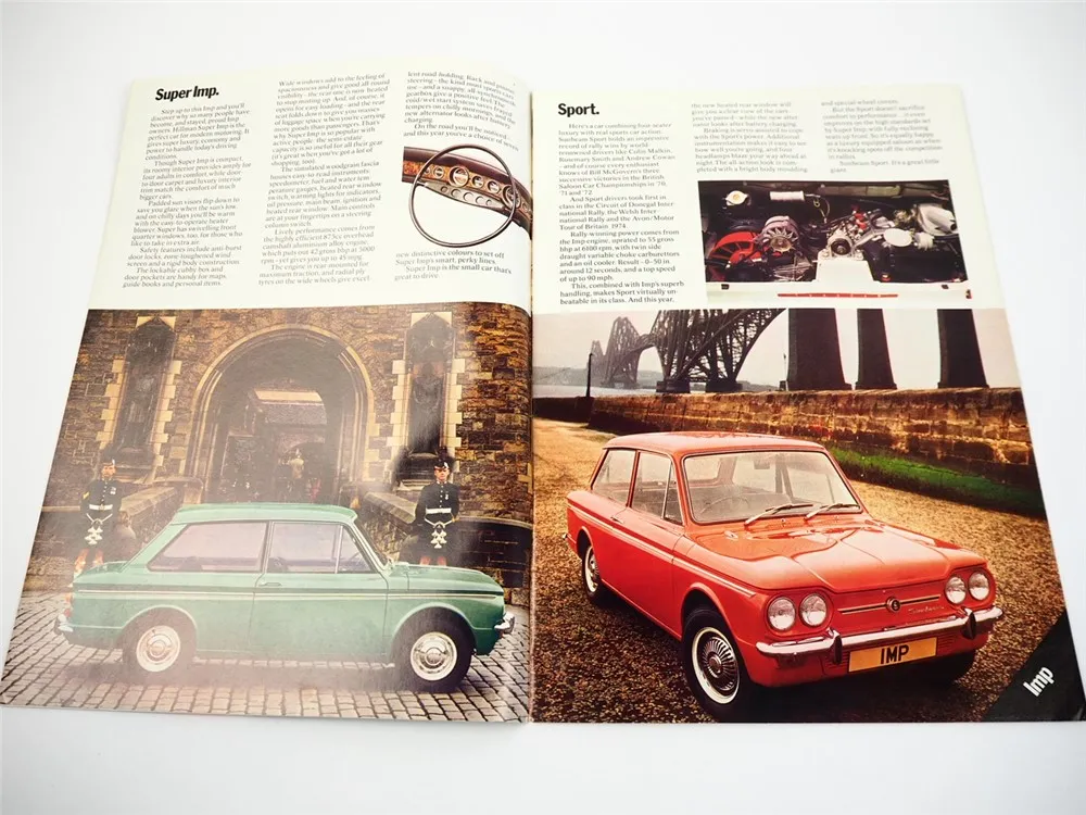 Chrysler 180 Hillman Humber Sunbeam Imp Avenger Hunter 1977 Prospekt Brochure