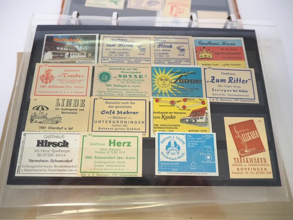Aalen Baden Württemberg Album mit Sammlung Gaststätten Bieretiketten
