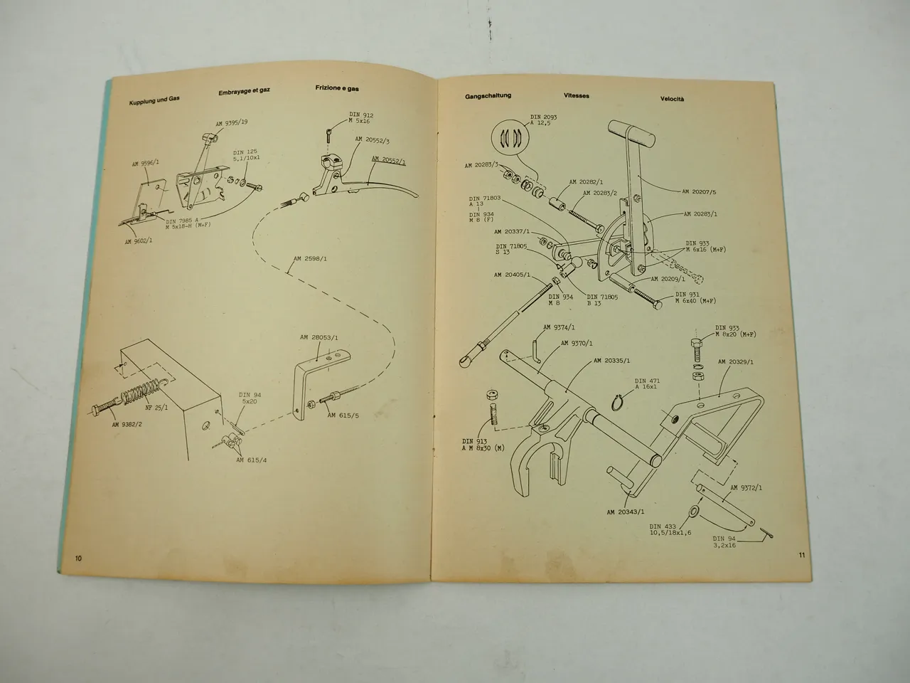 AEBI SF 11 12 Frässchleuder Betriebsanleitung Ersatzteilliste 1988 Mode d emploi