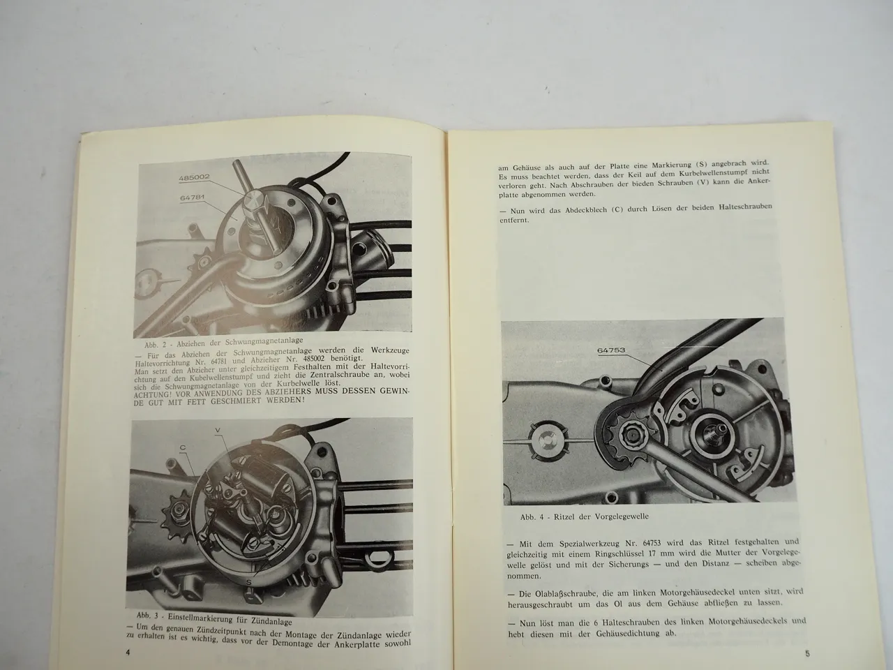 Agrati Garelli Motor Zweitakt Horizontal 49 ccm Mofa Werkstatthandbuch 1974