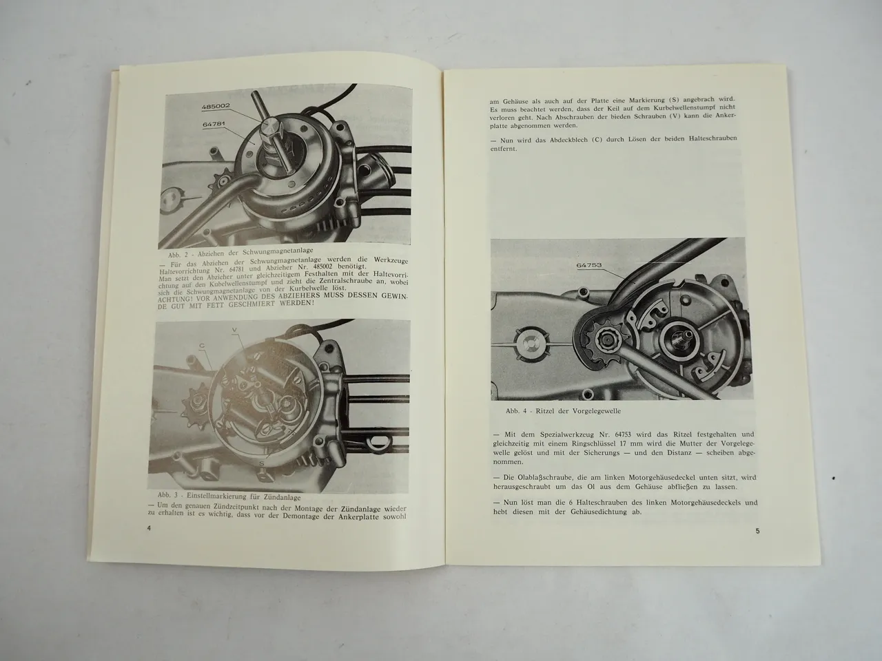 Agrati Garelli Motor Zweitakt Horizontal 49 ccm Mofa Werkstatthandbuch 1974
