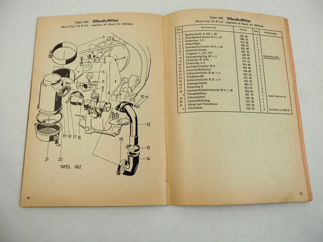 Agria 1300 2300 R RL Z Motormäher Ersatzteilliste 1970