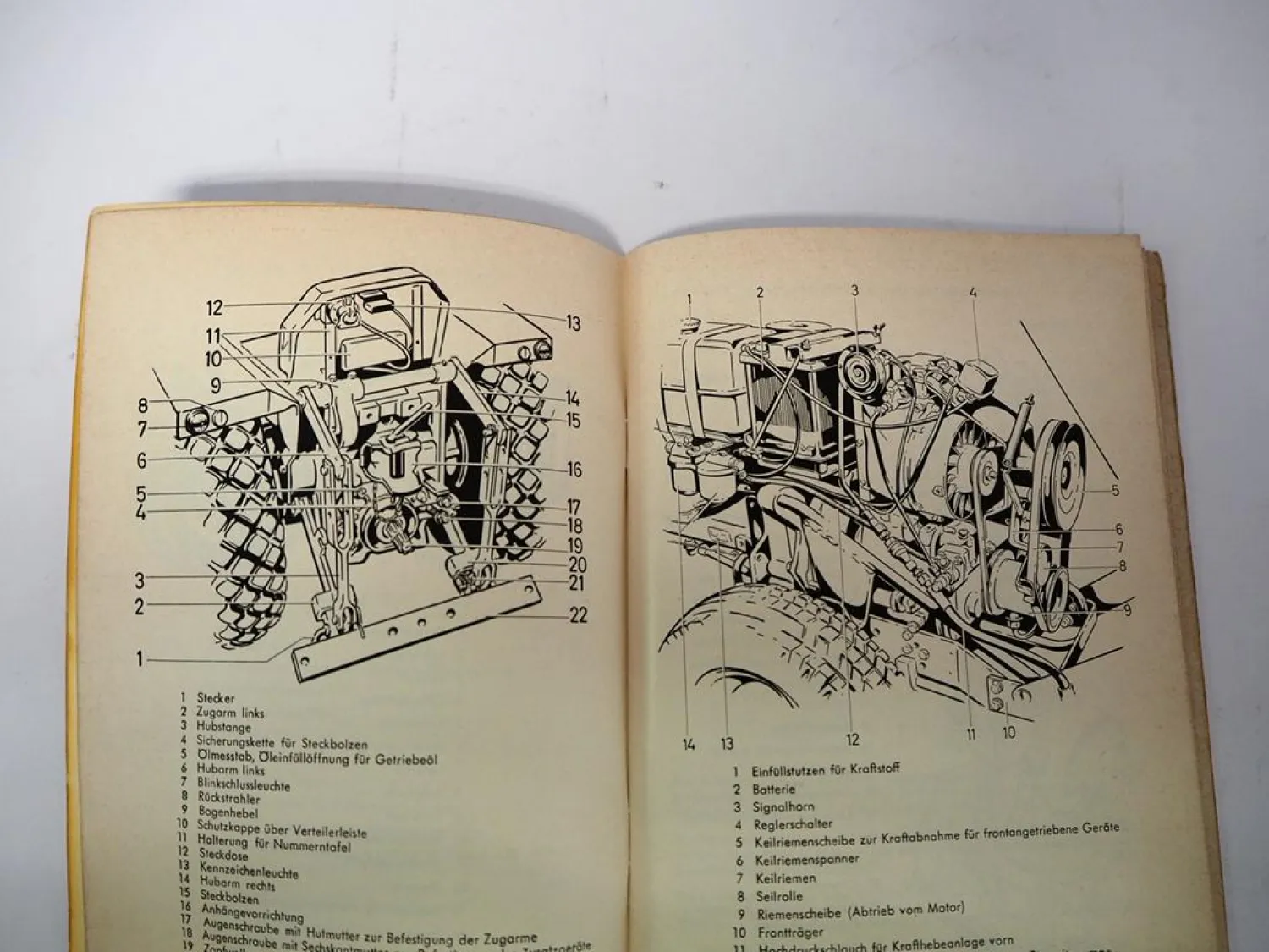 Agria 4800 Kleinschlepper Betriebsanleitung Bedienungsanleitung Wartung 1969