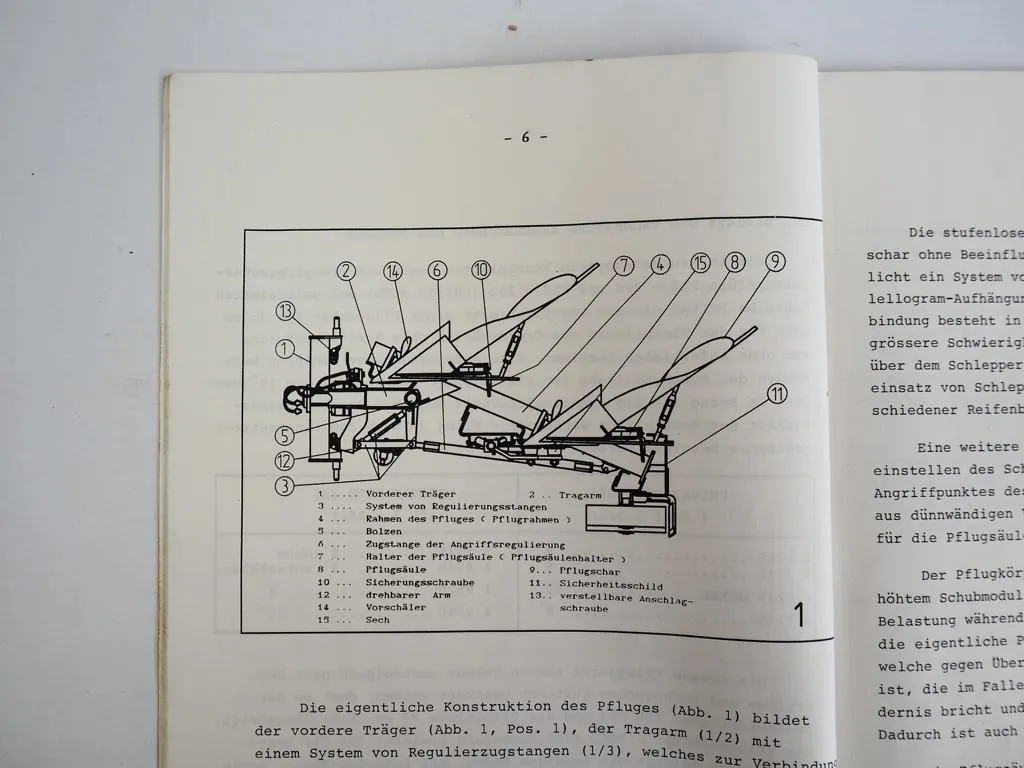 Agrozet Privat Roto 235 335 Anbaudrehpflug Bedienungsanleitung Ersatzteilkatalog