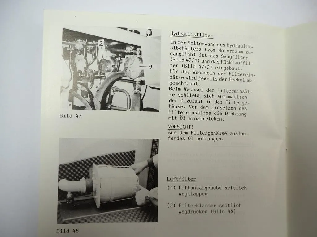 Ahlmann AL8 Baggerlader Betriebsanleitung Bedienungsanleitung 1984