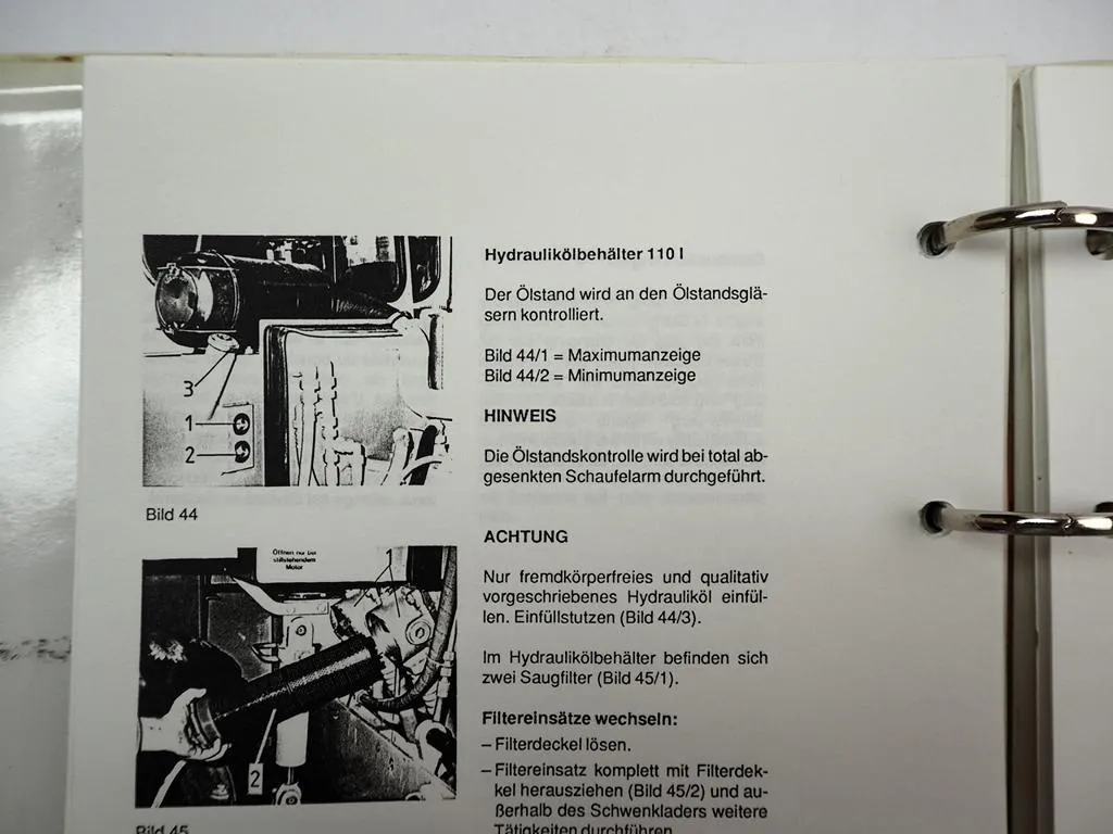 Ahlmann AS10 S Radlader Schwenklader Betriebsanleitung Wartung 1989