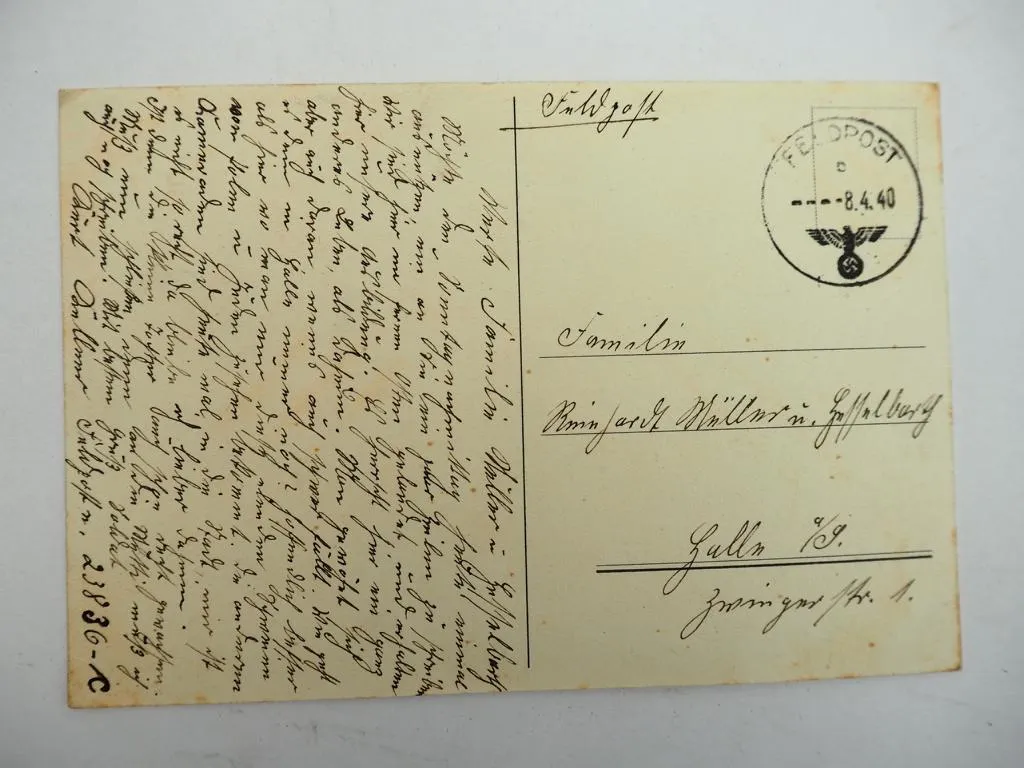 AK Feldpost mit Zeichnung von Ernst Hennig 1939 Polen Russland