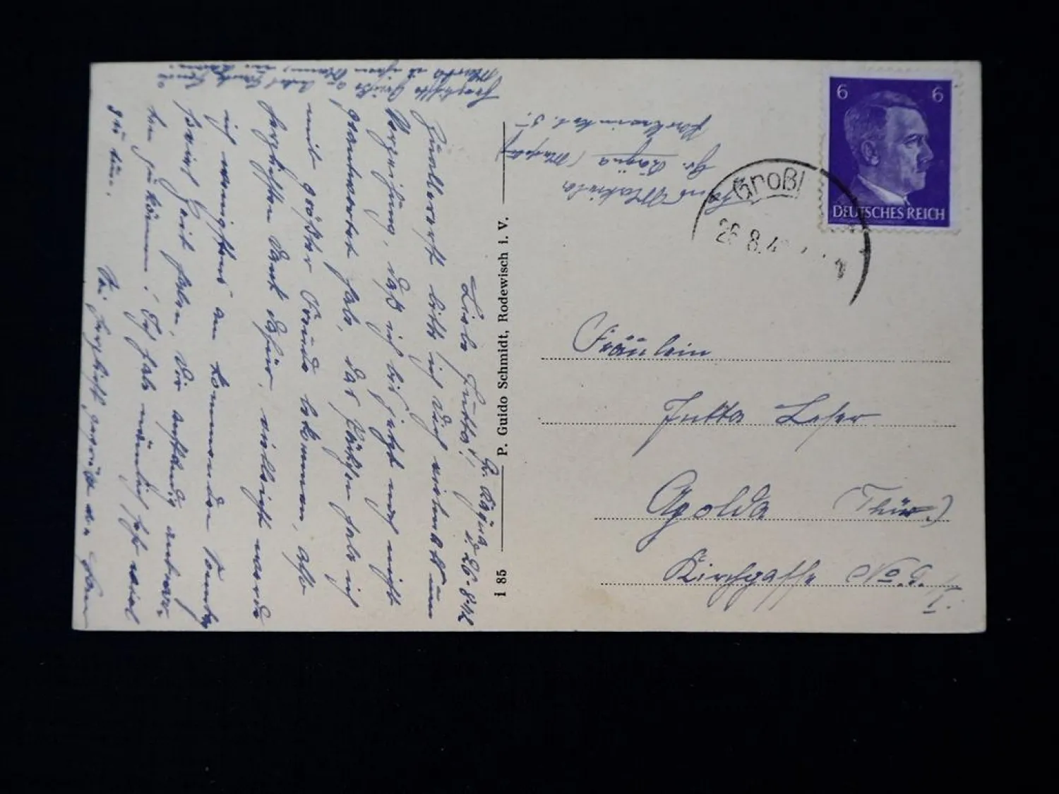 AK Großkayna Geiseltal Grube Brikettfabrik Michel Lebensmittelhandlung Vogt 1942