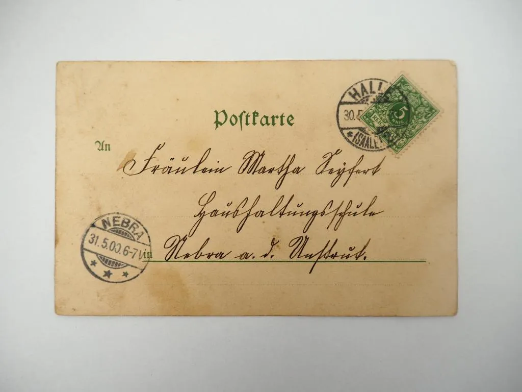 Ak Gruss aus Halle Saale Uniklinik Landwirtschafts Institut 1900 Sachsen Anhalt