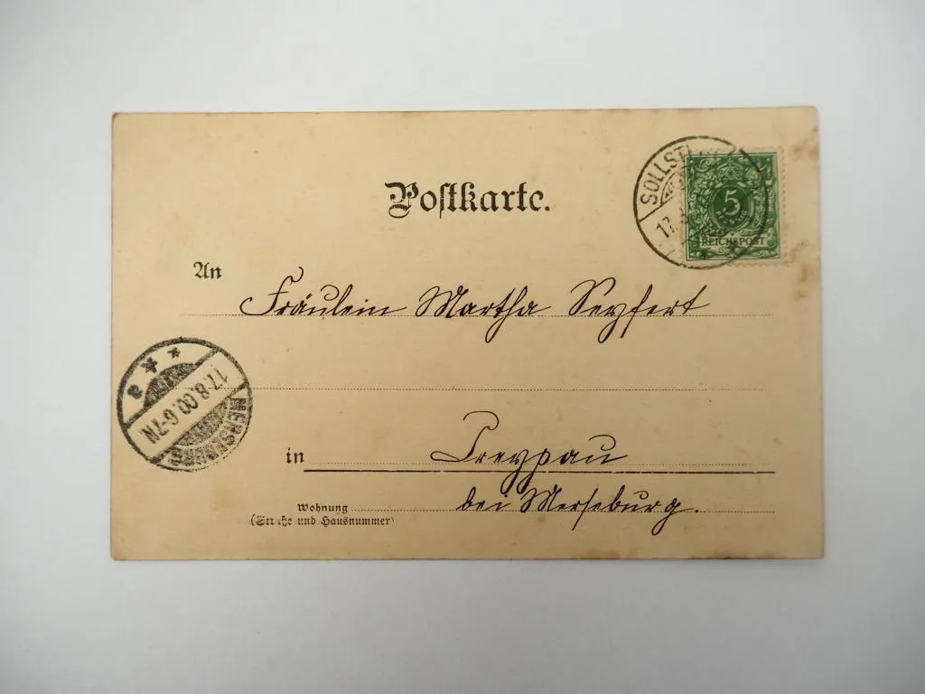 Ak Gruss aus Wülfingerode Kirche Totalansicht 1900 Sollstedt Thüringen