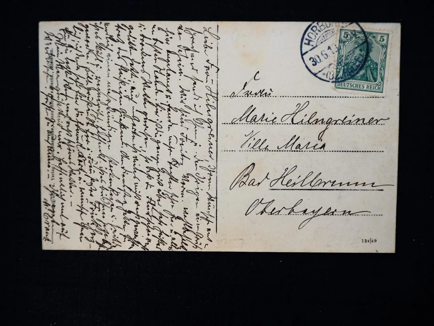 AK Horburg Schkeuditz Merseburg Gasthaus Ratskeller P. Schaaf Pfarre Kirche 1913 gelaufen