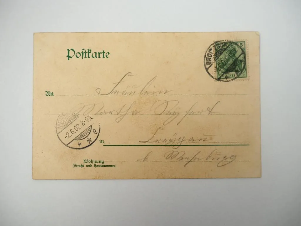 Ak Lith Gruss aus Obstwein Schänke Altengroitsch Beyerlein 1908 Leipzig Sachsen