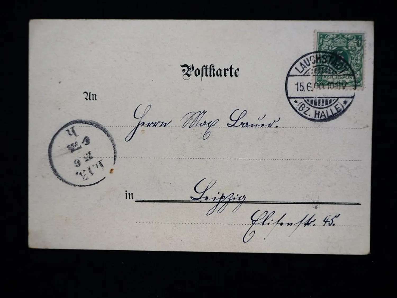 AK Litho Schotterey Bad Lauchstädt Gasthaus Goldener Adler 1900 gelaufen