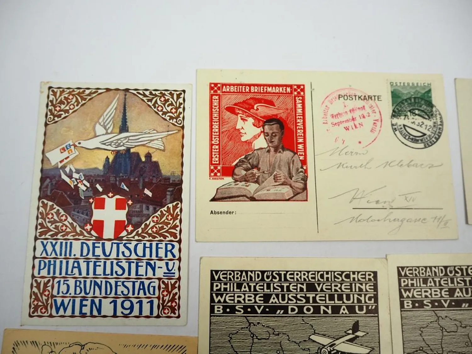 AK Postkarten 11x Österreich 1911 bis 1946