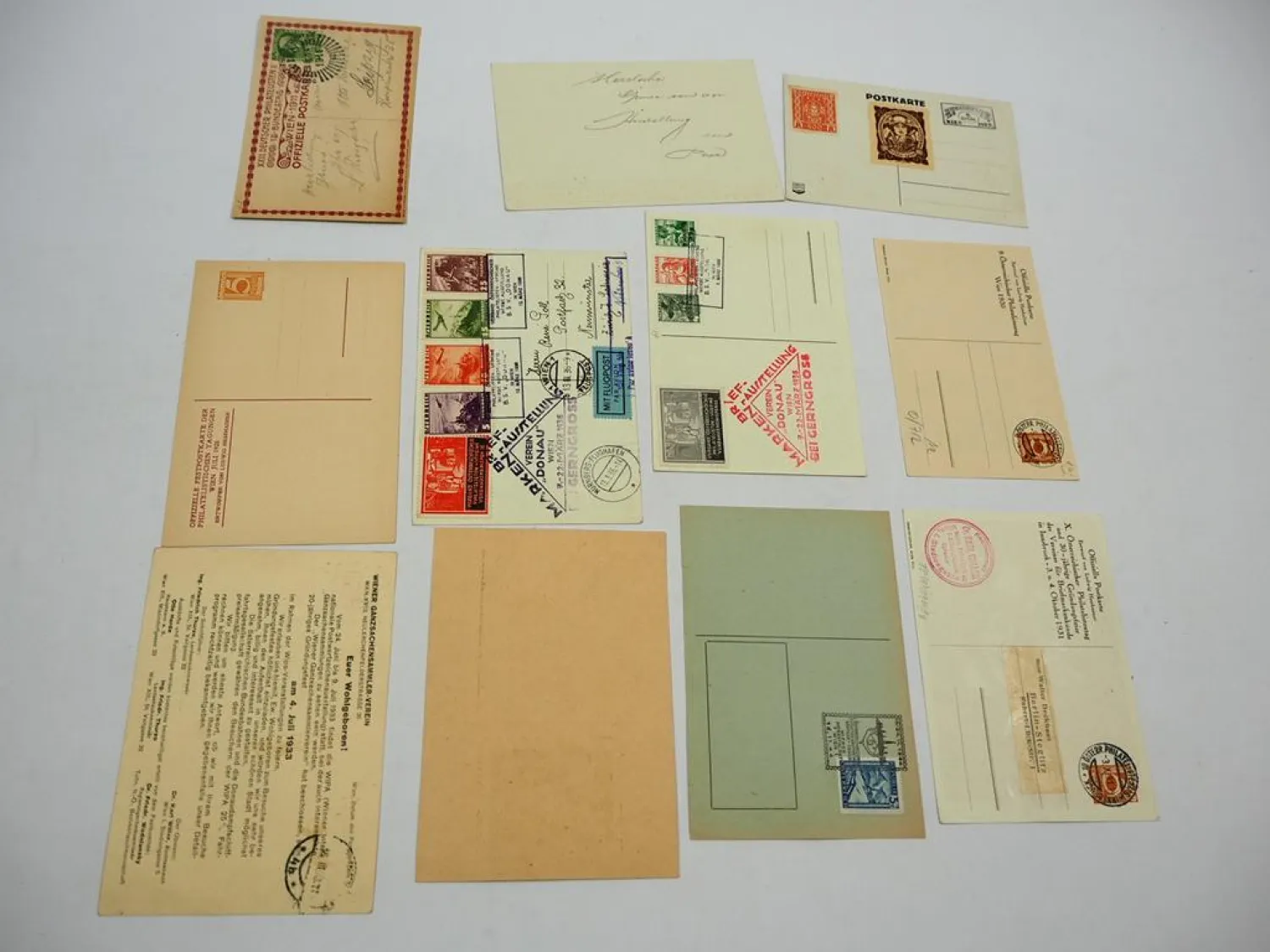 AK Postkarten 11x Österreich 1911 bis 1946
