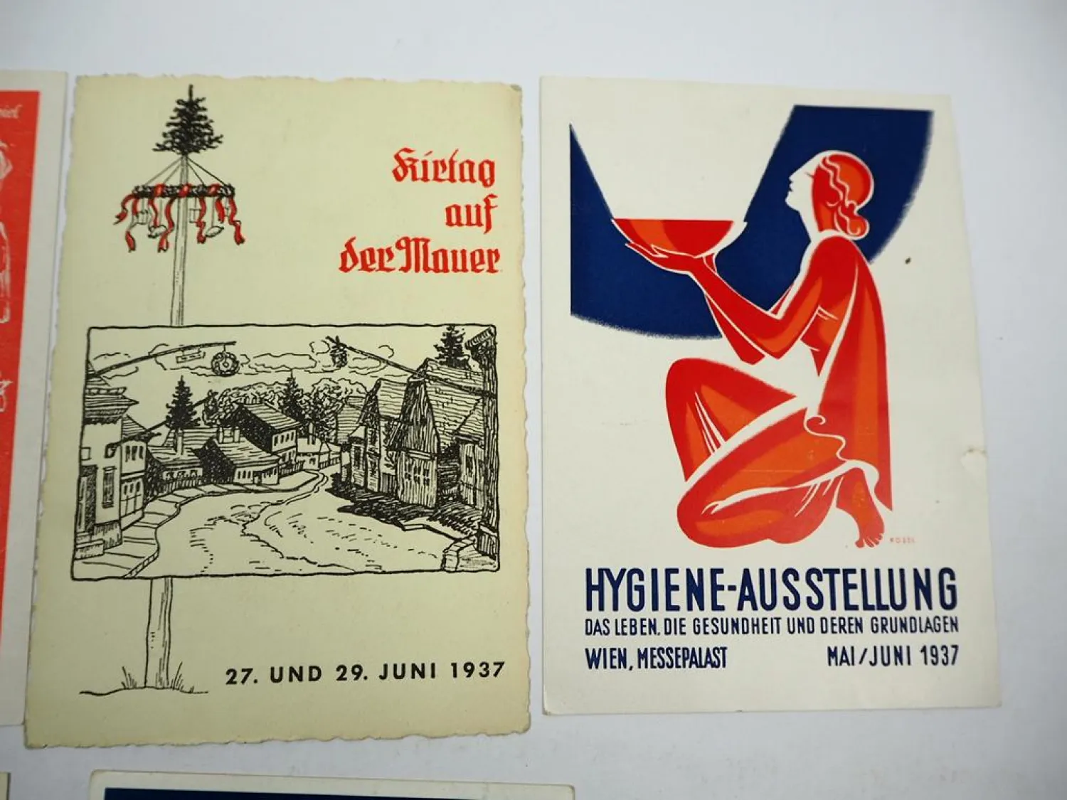 AK Postkarten 7x Österreich 1935 bis 1953