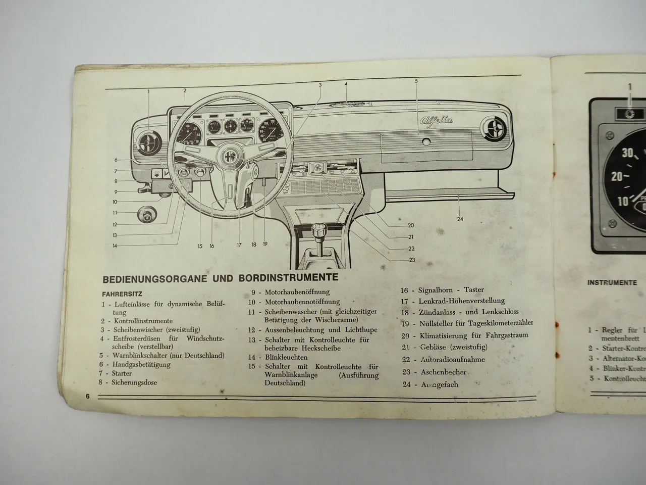 Alfa Romeo Alfetta 1,6l Betriebsanleitung Bedienung Wartung 1975
