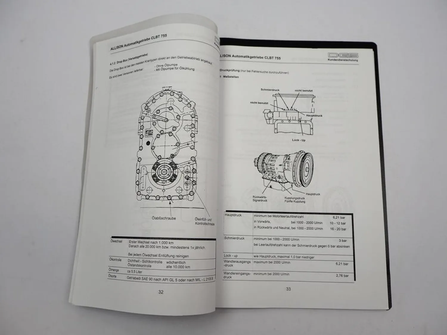 Allison CLBT 755 Automatikgetriebe Schulungsunterlage Service Training 2005