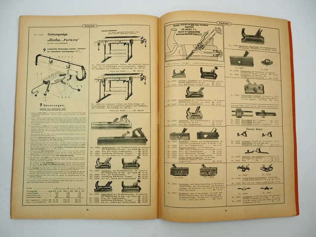 Aloys Feykens Frielingsdorf Werkzeug für Schmiede Autowerkstatt Katalog 1956
