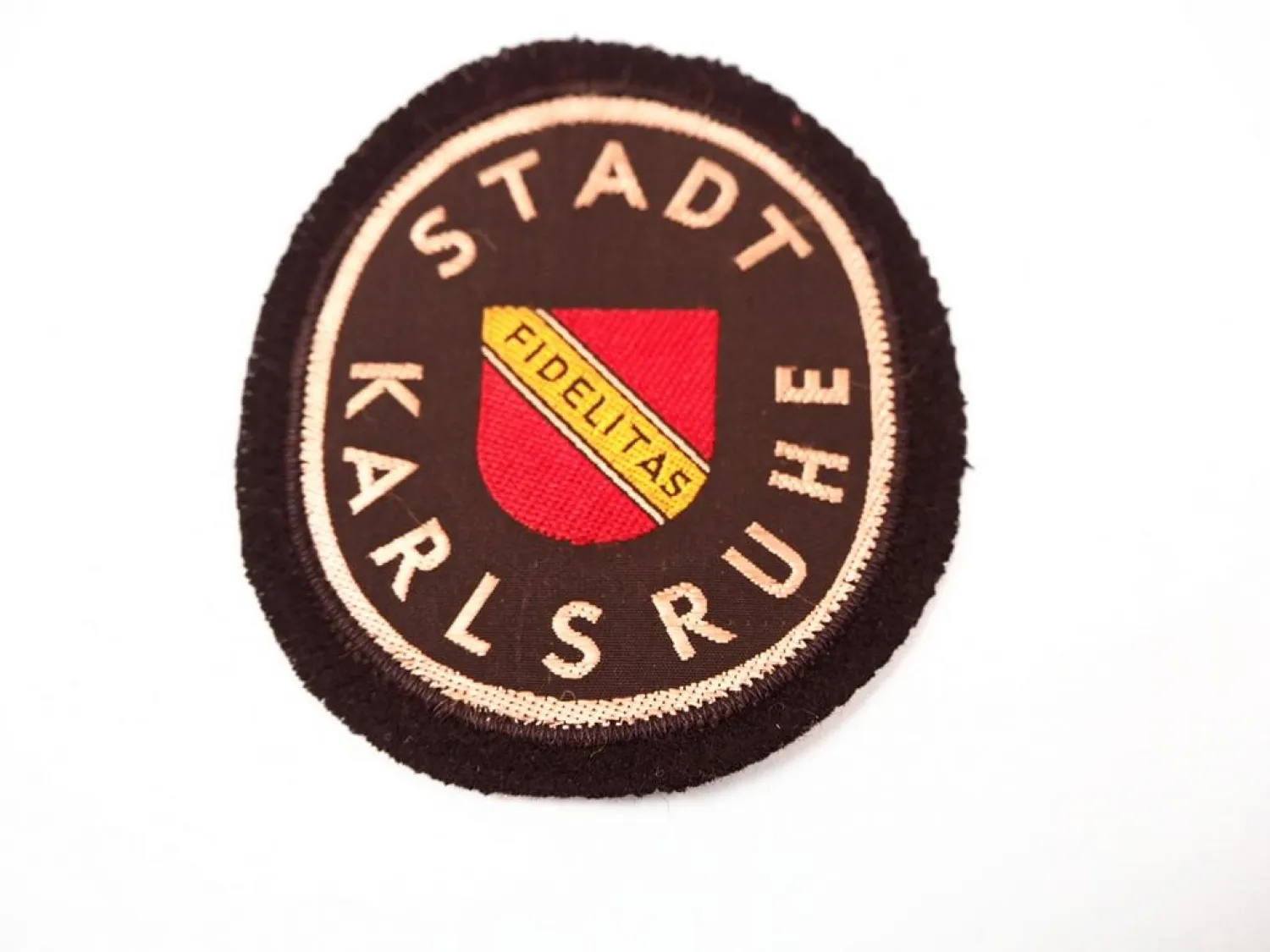 Alter Aufnäher Stadt Karlsruhe Fidelitas Behörde Uniform