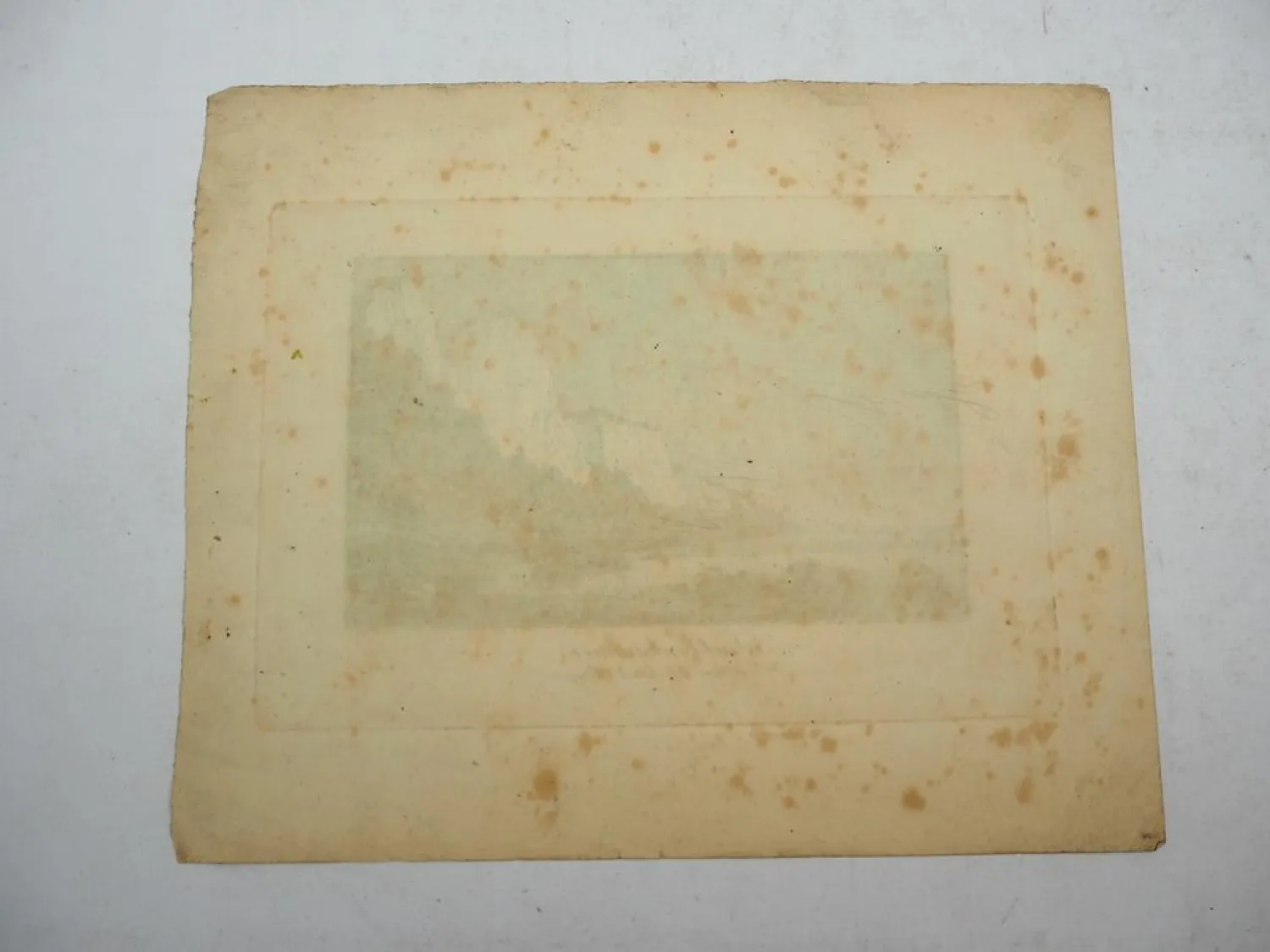 Alter Stich Insel Rügen Stubbenkammer ca. 1830 J. Jung