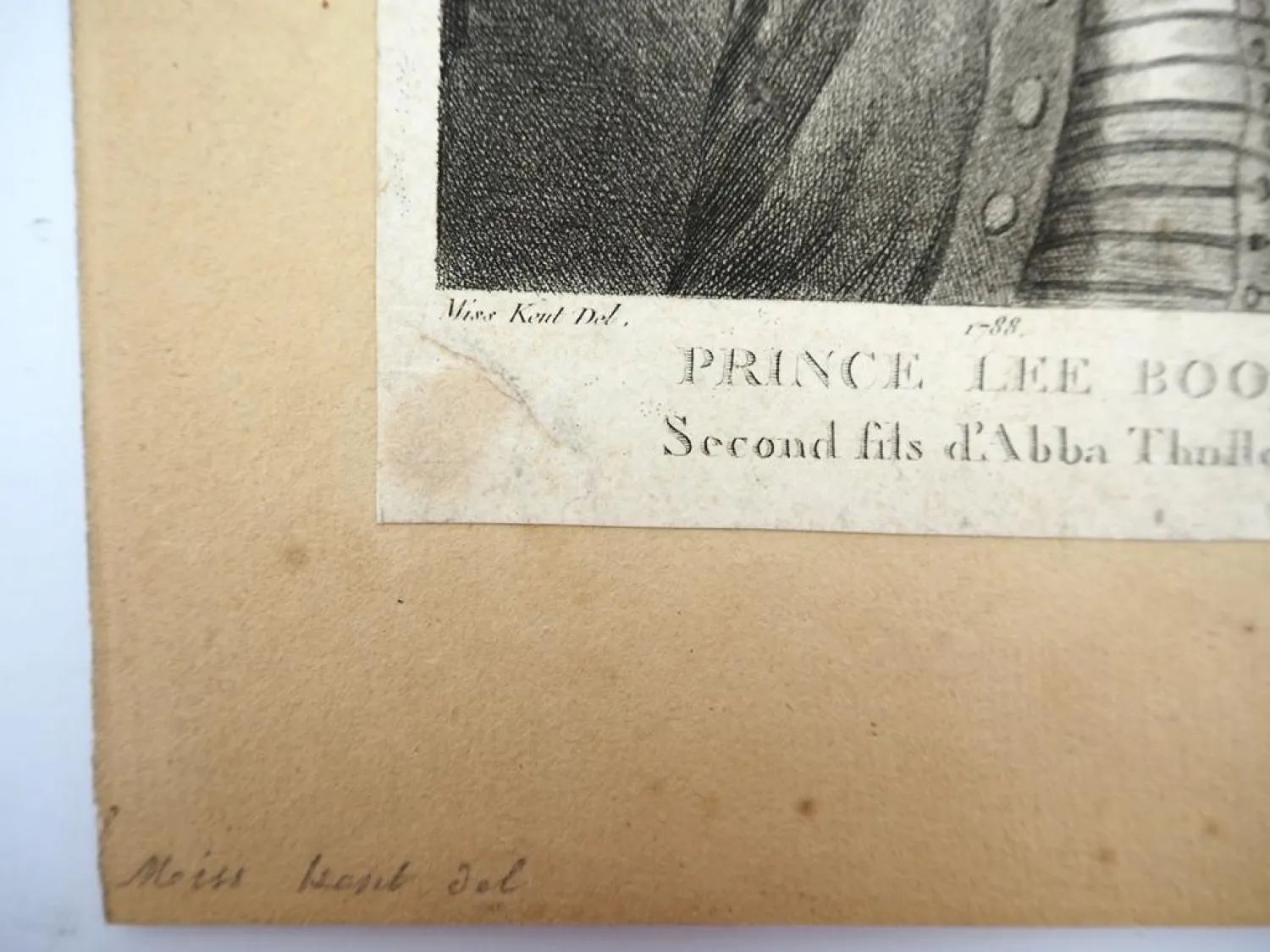 Alter Stich Prince Lee Boo 1788 Palau Pazifik