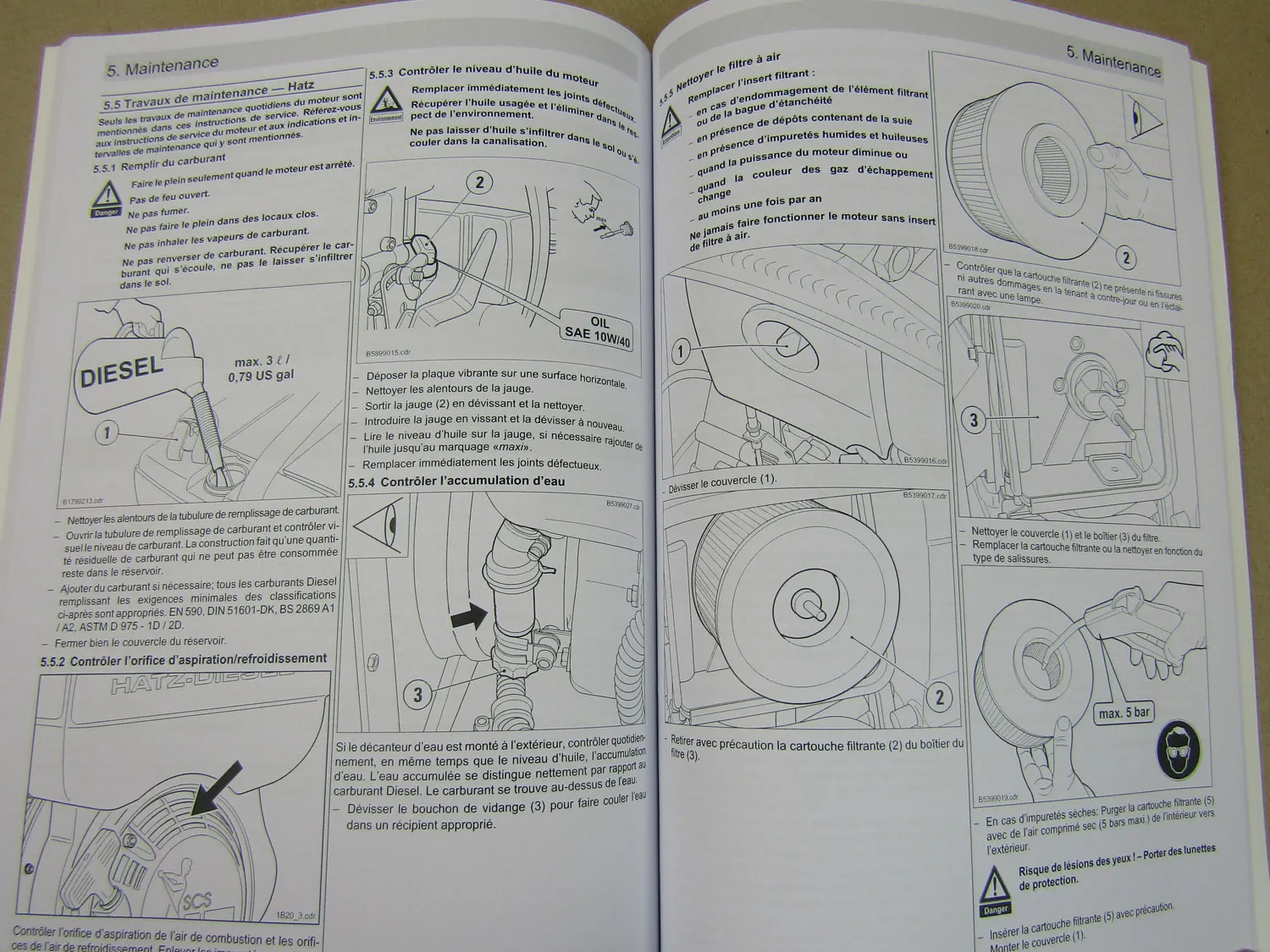Ammann APF 1240 1250 1850 + Hatz Bedienungsanleitung + Hatz Ersatzteilliste