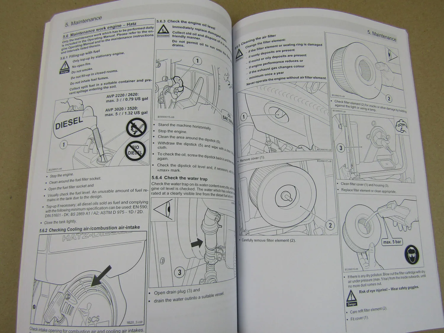 Ammann APR 2220 2620 3020 3520 u Hatz Bedienungsanleitung + Ersatzteilliste Moto