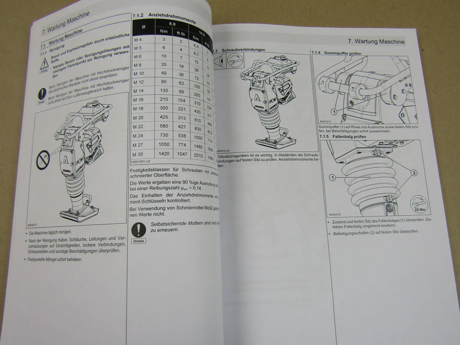Ammann ATR 60 68 C Rammverdichter Bedienungsanleitung + Motor Honda GX100