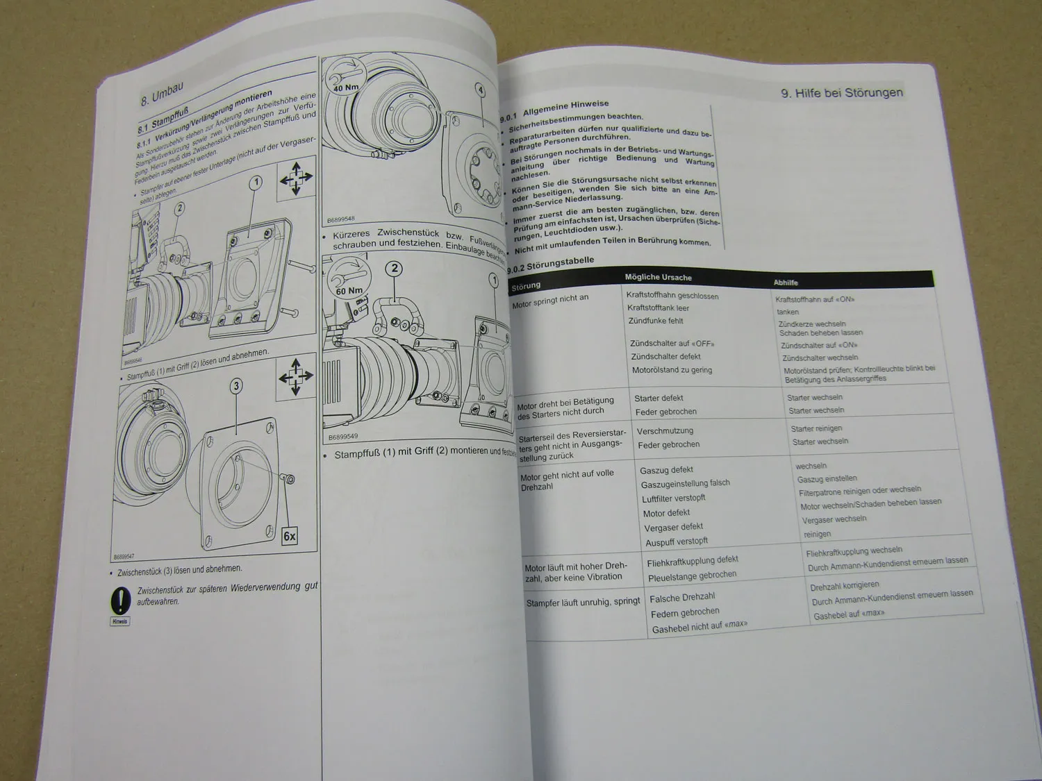 Ammann ATR 60 68 P Verdichter 2017 Bedienungsanleitung + Honda Motor GXR120